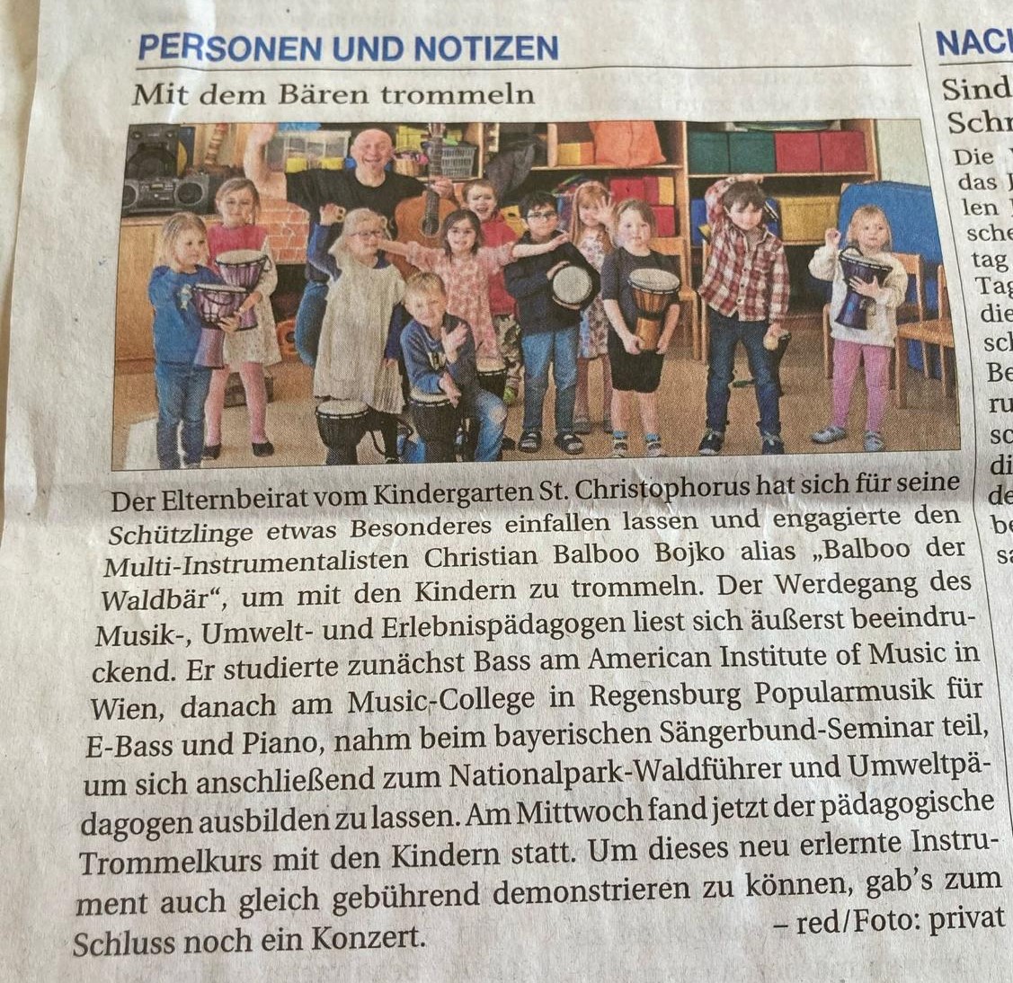 Zeitungsartikel